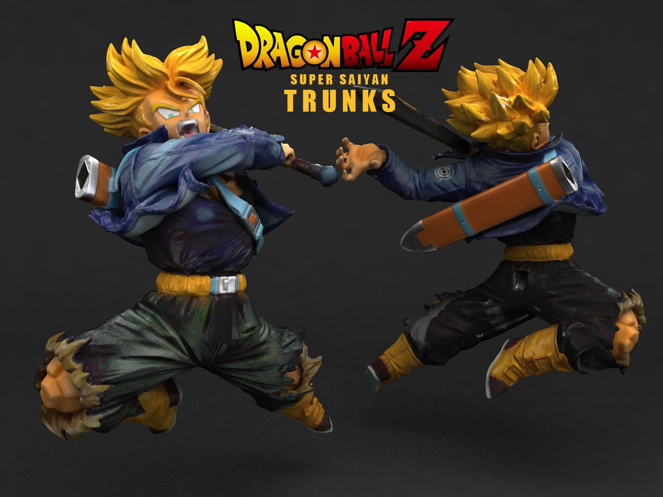 STL file TRUNKS OF THE FUTURE - DRAGON BALL Z・Design to download