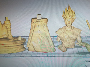 goku realista 3D 프린트 모델