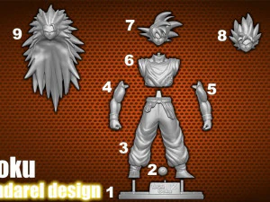 goku 3D Print Model