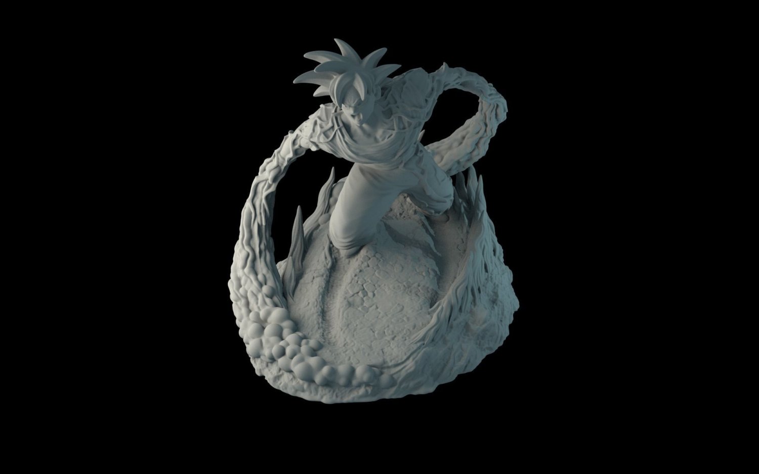 goku realista 3D Print Model in Sculpture 3DExport