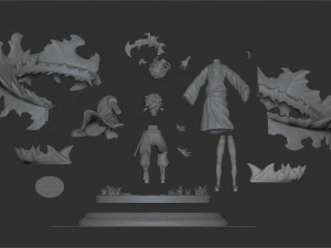 demon slayer 3D Print Model