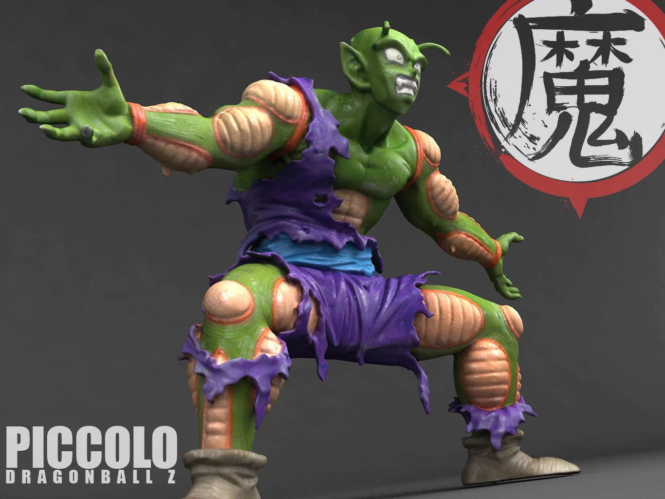 piccolo 3D Print Model .c4d .max .obj .3ds .fbx .stl .blend