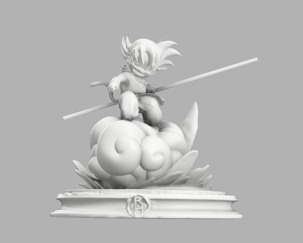goku kid 3D Print Model .c4d .max .obj .3ds .fbx .stl .blend 
