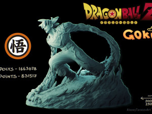 goku on the stand 3D Print Model