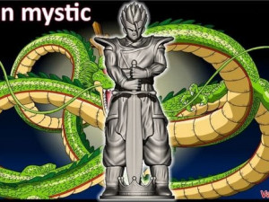 mystic gohan chess piece 3Dプリントモデル