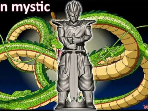 mystiek gohan schaakstuk 3D printmodel
