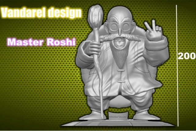 master roshi Model do druku 3D .c4d .max .obj .3ds .fbx .stl .blend 
