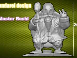 Mestre Roshi Modelo de Impressão 3D