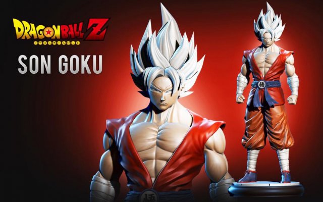 goku super 3D Print Model .c4d .max .obj .3ds .fbx .stl .blend 