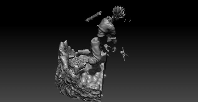 mecha frieza vs future trunks 3Dプリントモデル .c4d .max .obj .3ds .fbx .stl .blend 