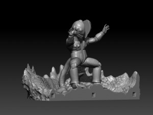 mecha frieza vs future trunks 3Dプリントモデル