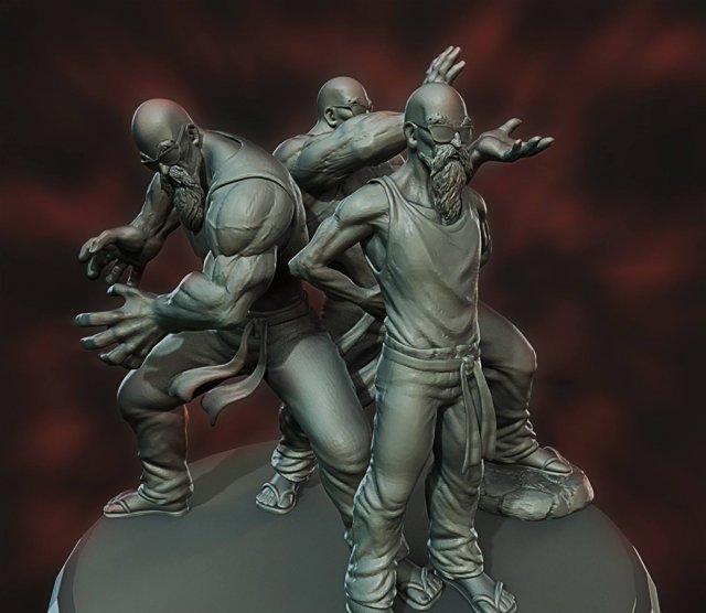 master roshi 3D Baskı Modeli .c4d .max .obj .3ds .fbx .stl .blend 