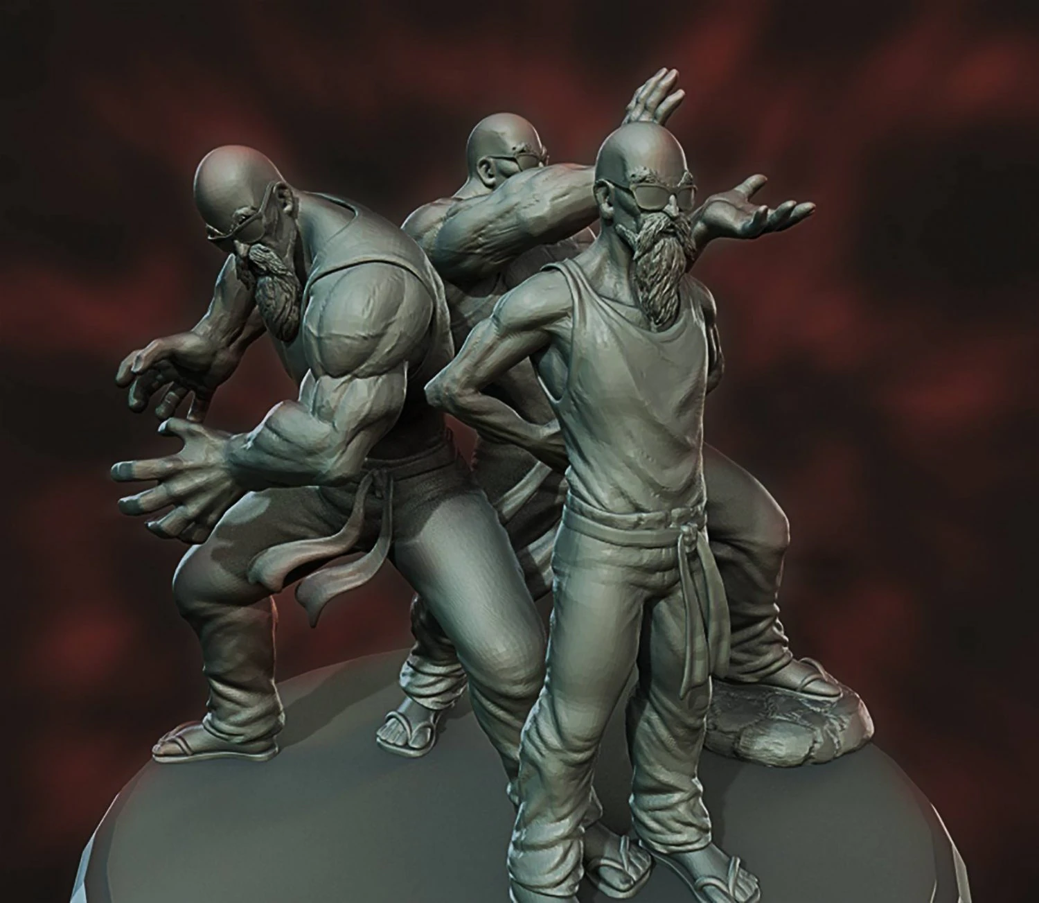 master roshi 3D Print Model .c4d .max .obj .3ds .fbx .stl .blend 