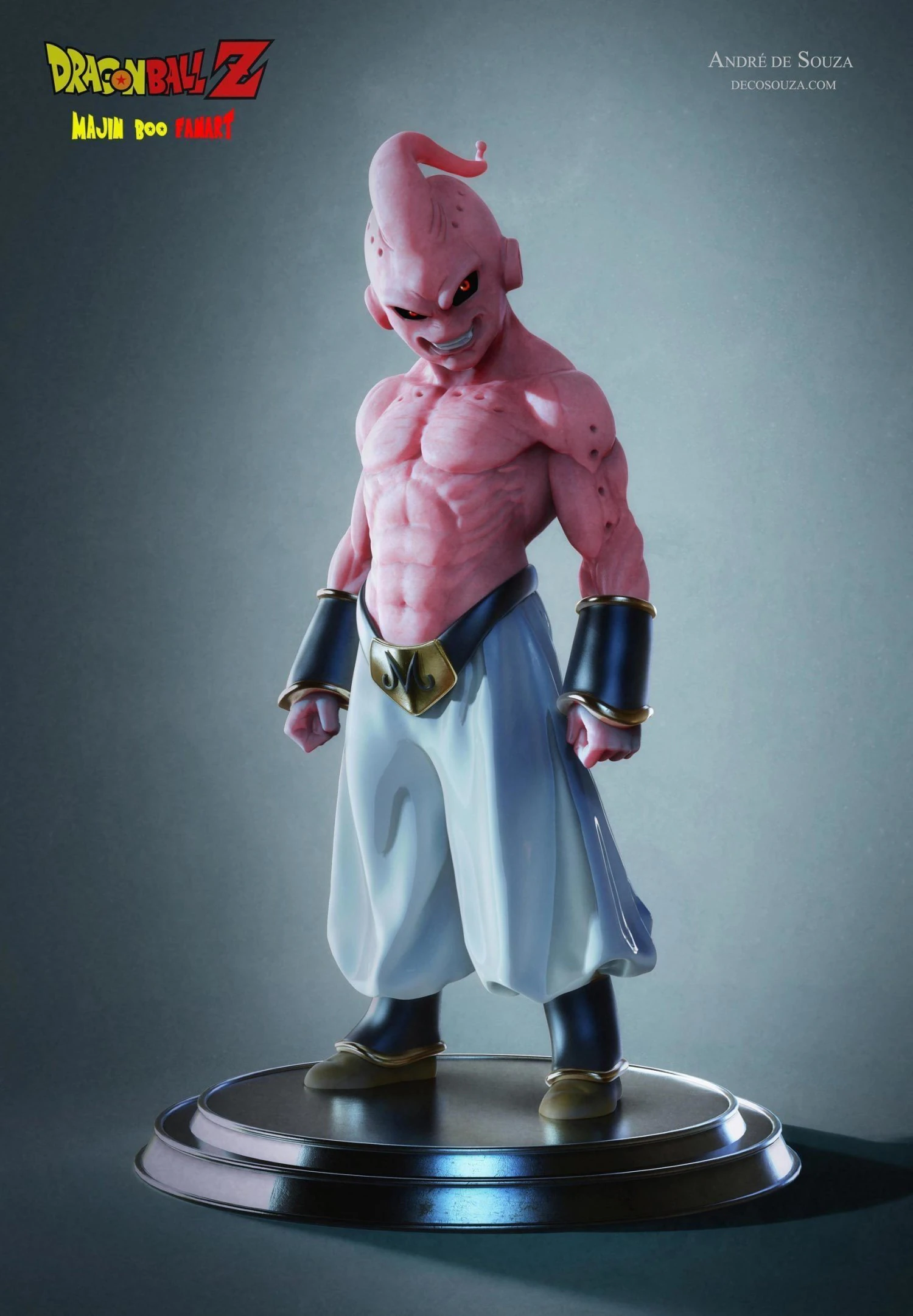 majin buu kid 3D Print Model .c4d .max .obj .3ds .fbx .stl .blend 