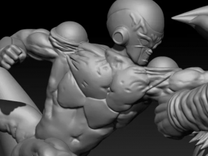 goku freezer vs jiren Model Cetak 3D