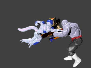 goku freezer vs jiren Model Cetak 3D