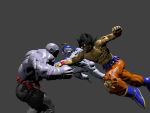 goku freezer vs jiren Model Cetak 3D