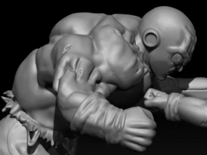goku freezer vs jiren Model Cetak 3D