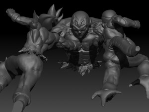 goku freezer vs jiren Model Cetak 3D