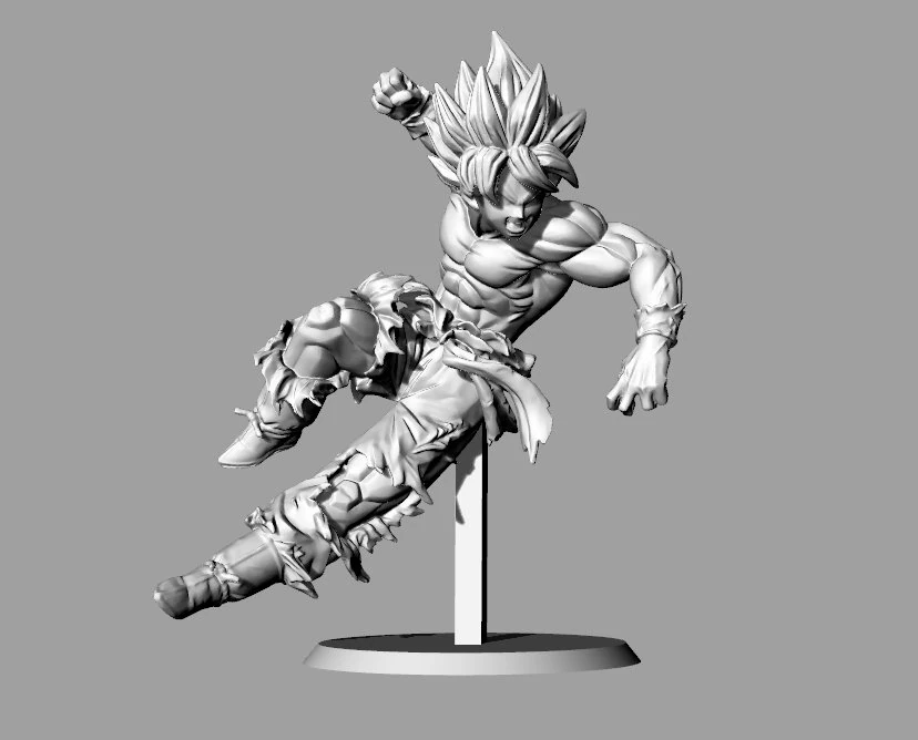 goku 3D Print Model .c4d .max .obj .3ds .fbx .stl .blend 
