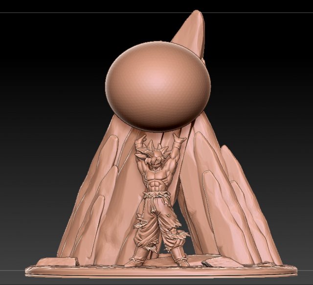 goku Model Cetak 3D .c4d .max .obj .3ds .fbx .stl .blend 