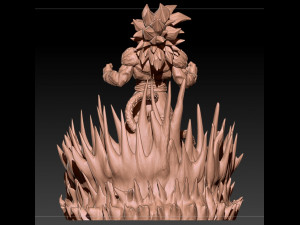 goku ss4 Model Cetak 3D