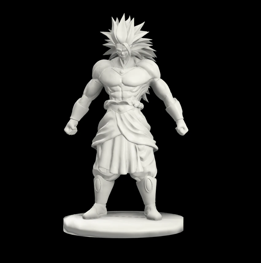 broly 3D Print Model .c4d .max .obj .3ds .fbx .stl .blend 