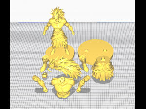 broly 3D Print Model