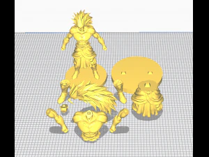 broly 3D Print Model