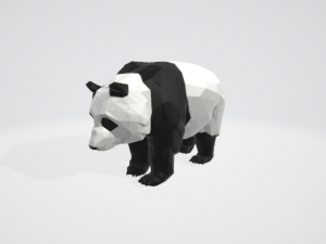panda low poly 3D Print Model