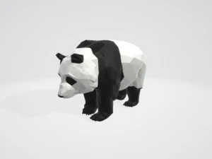 panda low poly 3D Print Model