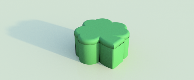 caja-joyero de trebol - clover box-jewelry box Modelo de Impressão 3D .c4d .max .obj .3ds .fbx .stl .blend 