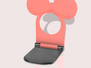 minnie mouse charger stand Modelo de Impressão 3D