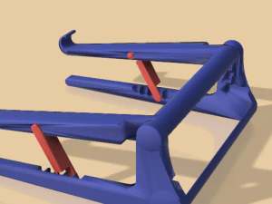 समायोज्य नोटबुक स्टैंड 3D प्रिंट मॉडल