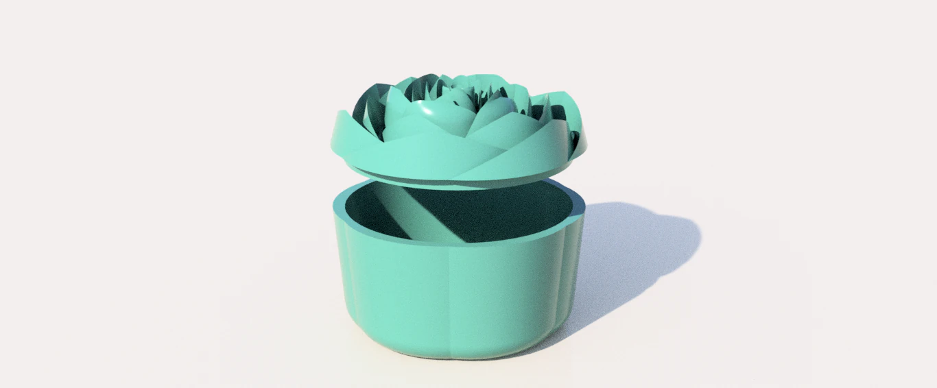 rose box-jewelry box 3D Print Model .c4d .max .obj .3ds .fbx .stl .blend 