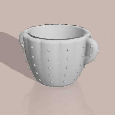 cactus pot mold cement concrete Model Cetak 3D .c4d .max .obj .3ds .fbx .stl .blend 