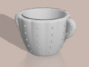 cactus pot mold cement concrete Model Cetak 3D