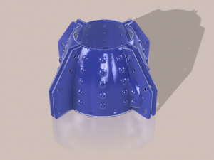 cactus pot mold cement concrete Model Cetak 3D
