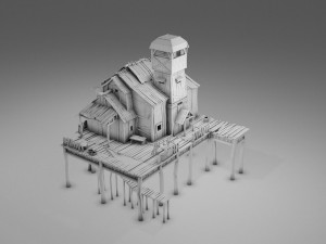 fishing bay Modelo 3D