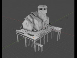 fishing bay 3D Model