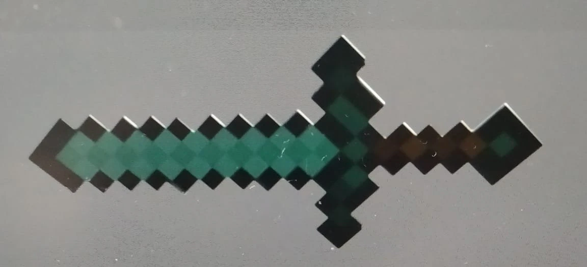 minecraft diamond sword 3D Model .c4d .max .obj .3ds .fbx .stl .blend 