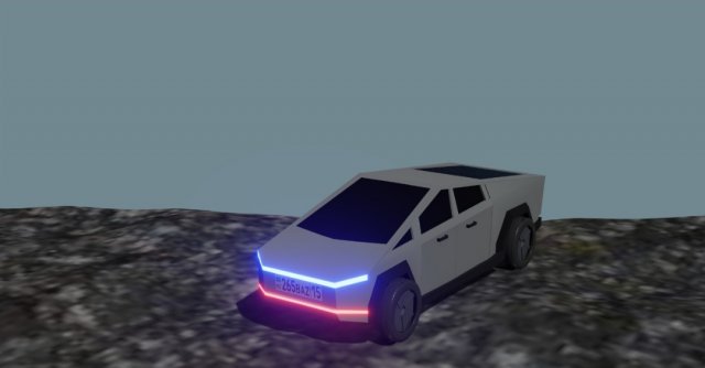 tesla cyber truck Modèle 3D .c4d .max .obj .3ds .fbx .stl .blend 