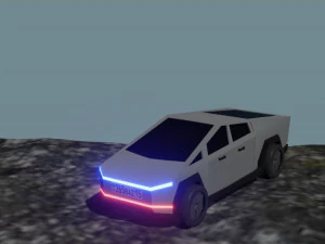 cami&oacute;n cibern&eacute;tico tesla Modelo 3D