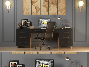 workplace 01 3D Model