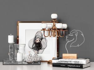 decorative set 01 3D Model