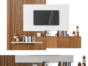 tv wall 01 3D Model