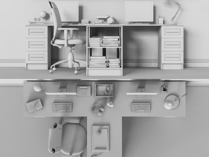 workplace 03 3D Model