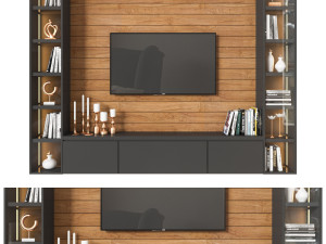 tv wall 02 3D Model