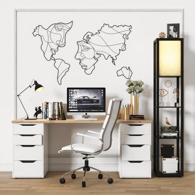 office furniture 02 3D 模型 .c4d .max .obj .3ds .fbx .stl .blend