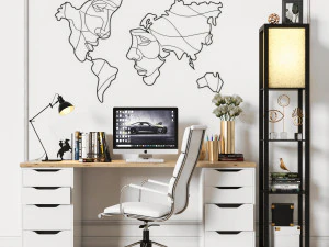 kantoormeubilair 02 3D Model